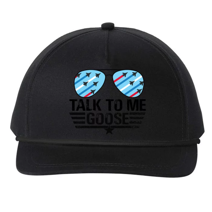 Talk To Me Goose Snapback Five-Panel Rope Hat