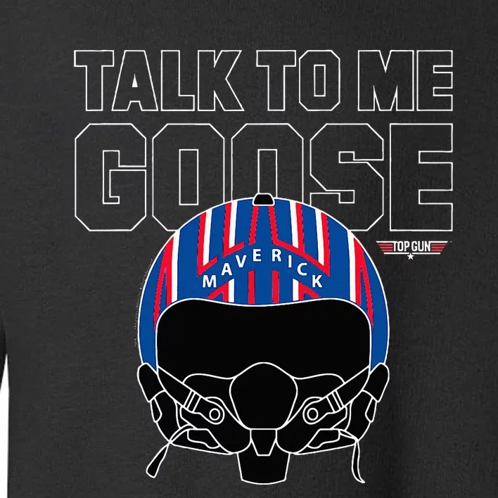 Talk To Me Goose Maverick Helmet Toddler Sweatshirt