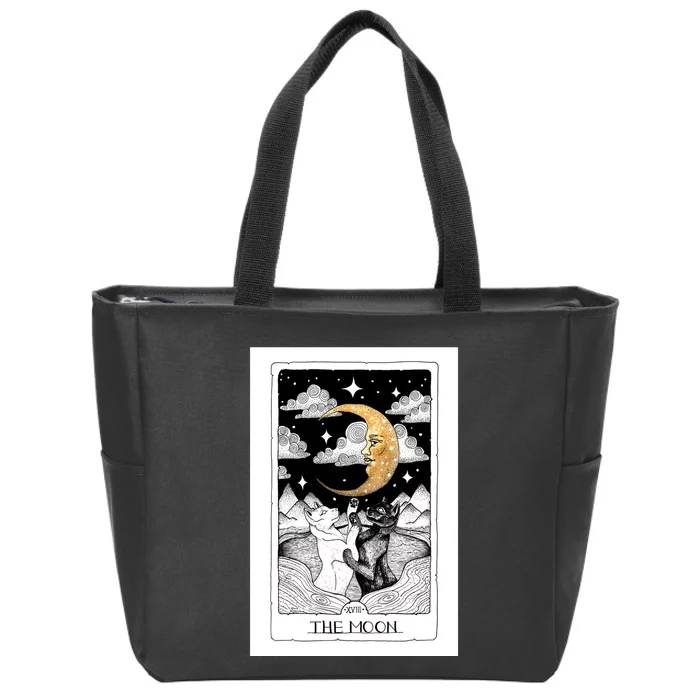 Taro The Moon Zip Tote Bag