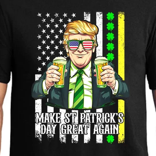 Tfunny Trump Make St Patricks Day Great Again St Patricks Day Gift Pajama Set