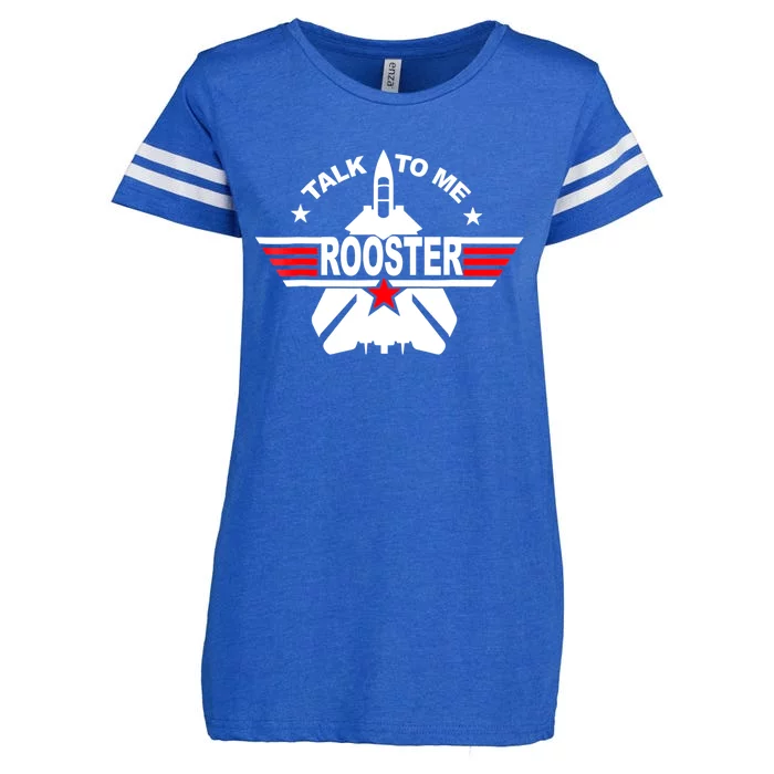 Talk To Me Rooster Funny 80s Talk To Me Rooster Enza Ladies Jersey Football T-Shirt