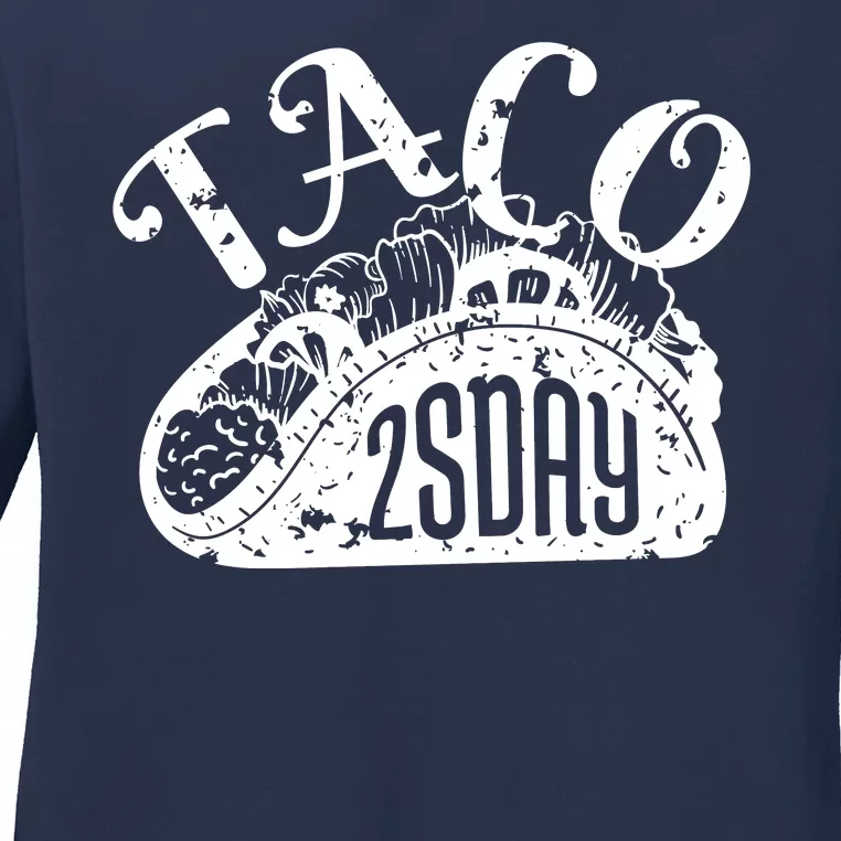 Taco Tuesday Mexican Ladies Long Sleeve Shirt