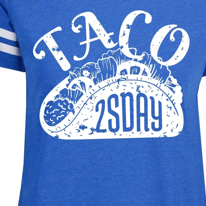 Taco Tuesday Mexican Enza Ladies Jersey Football T-Shirt