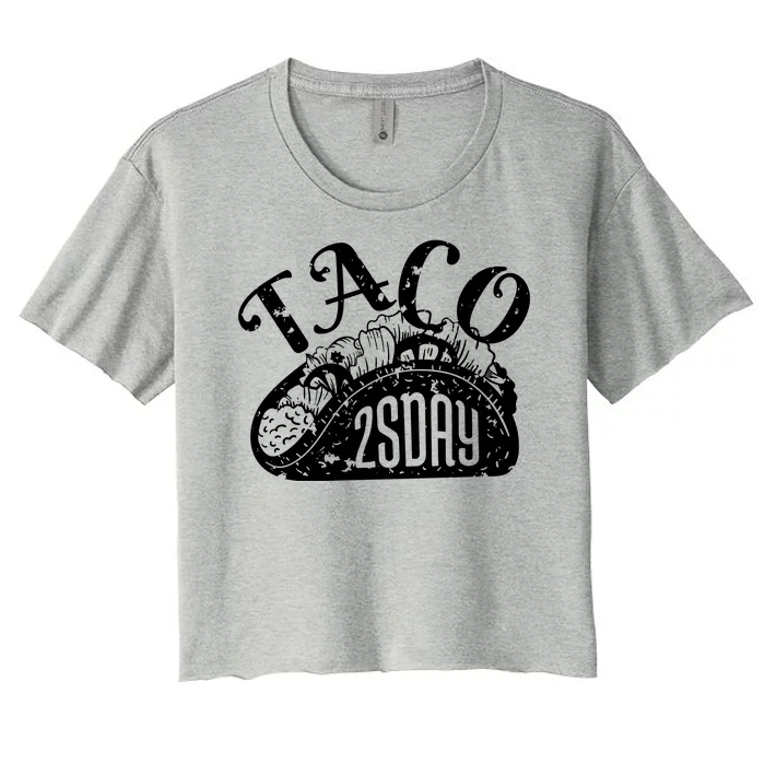 Taco Tuesday Mexican Women's Crop Top Tee