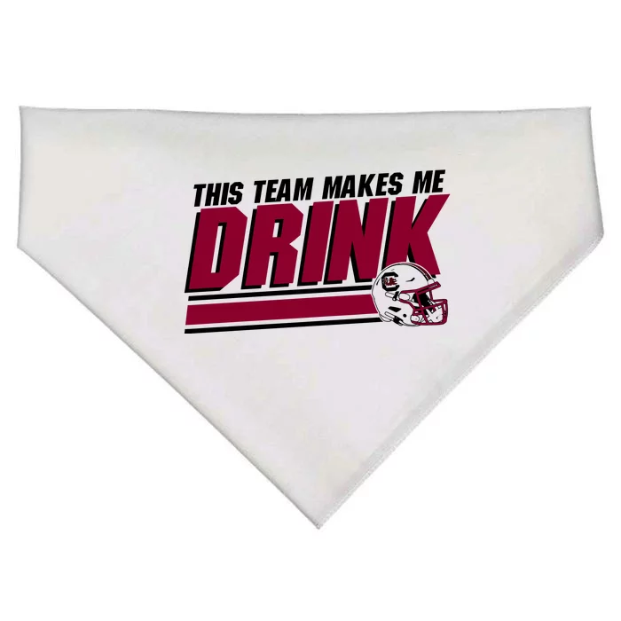 This Team Makes Me Drink South Carolina Football USA-Made Doggie Bandana