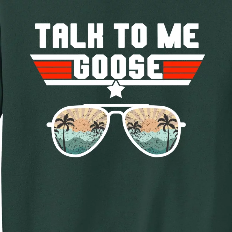 Talk To Me Goose Jet Fighter Sunglasses Sweatshirt