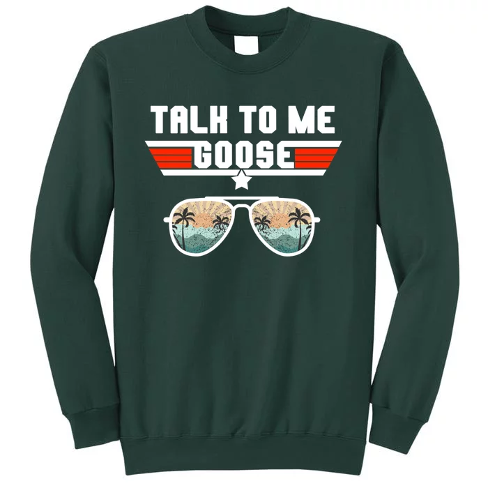 Talk To Me Goose Jet Fighter Sunglasses Sweatshirt