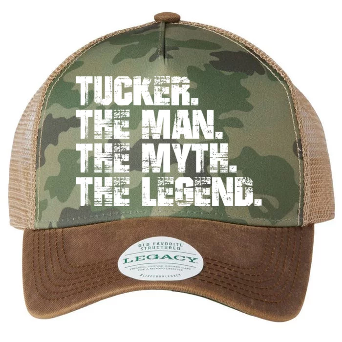 Tucker The Man The Myth The Legend Tucker Carlson Legacy Tie Dye Trucker Hat