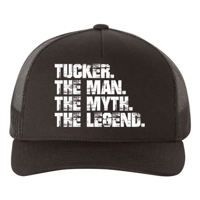 Tucker The Man The Myth The Legend Tucker Carlson Yupoong Adult 5-Panel Trucker Hat