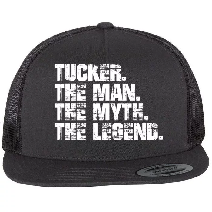 Tucker The Man The Myth The Legend Tucker Carlson Flat Bill Trucker Hat