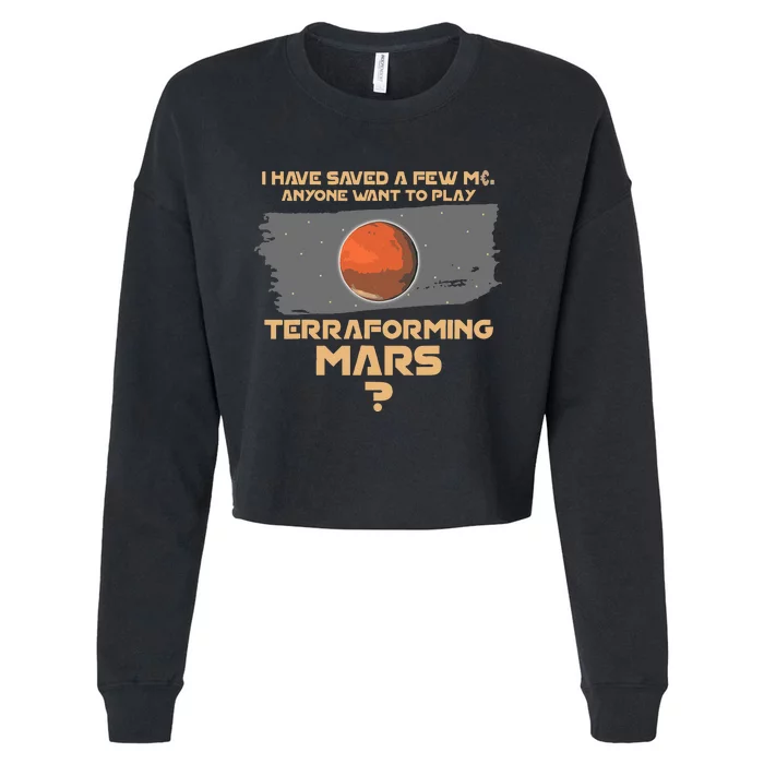 Terraforming the mars Board game Board games board gamer Cropped Pullover Crew