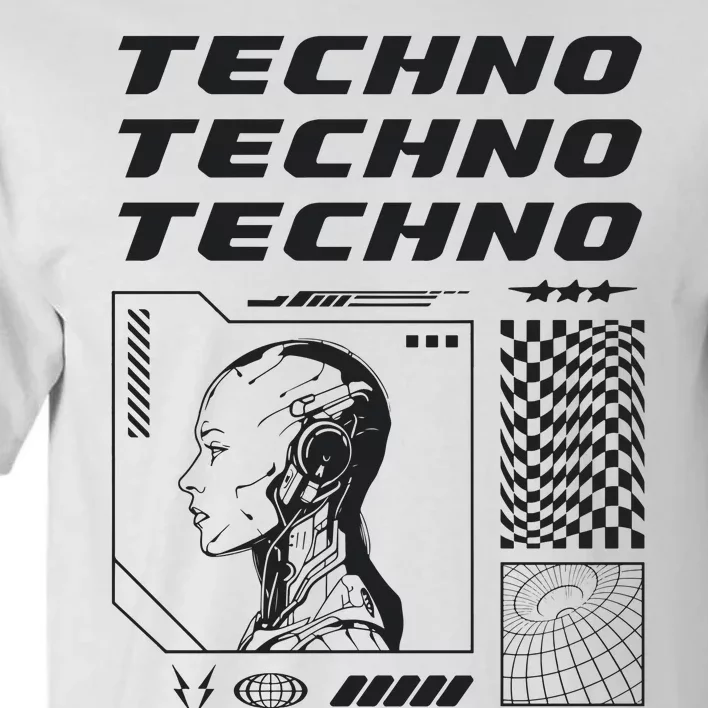 Techno  Techno Music Tall T-Shirt