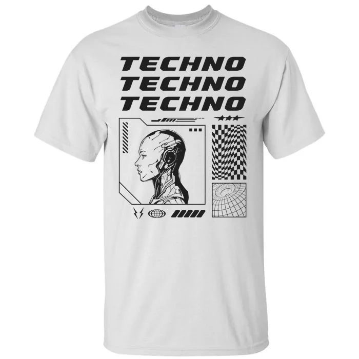 Techno  Techno Music Tall T-Shirt