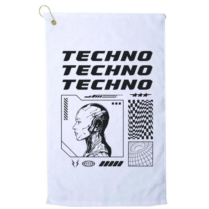 Techno  Techno Music Platinum Collection Golf Towel