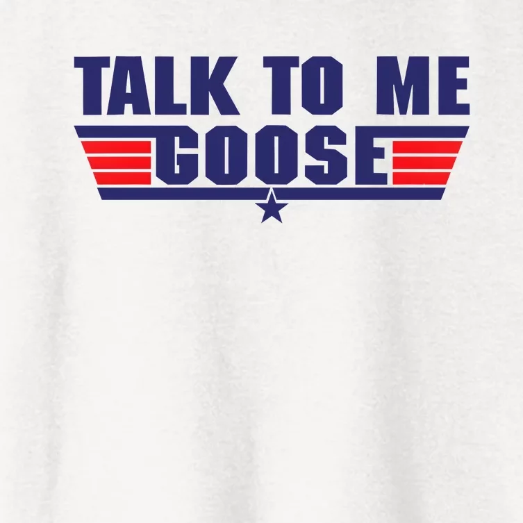 Talk To Me Goose Women's Crop Top Tee