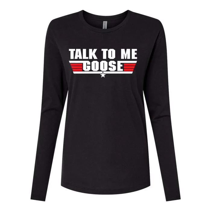 Talk To Me Goose Womens Cotton Relaxed Long Sleeve T-Shirt