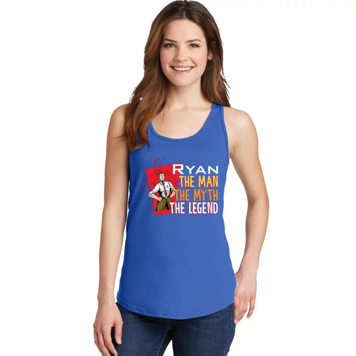 The The Myth The Legend Ryan Gift Ladies Essential Tank