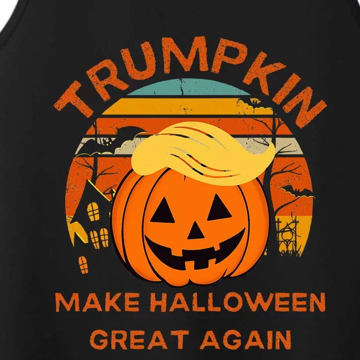 Trumkin Trump Make Halloween Great Again Performance Tank