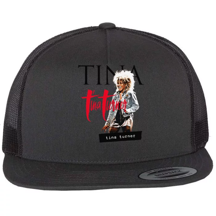 Tina Turner Multi Logo Photo Flat Bill Trucker Hat