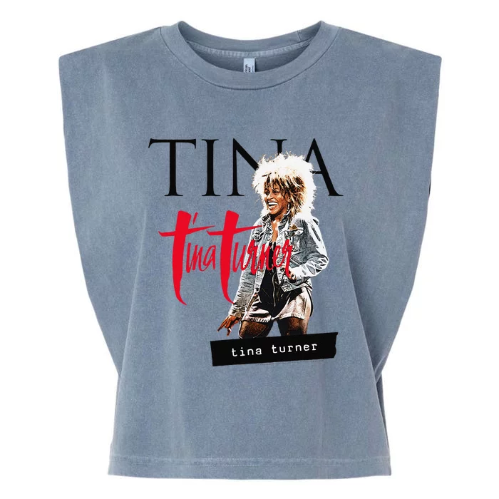 Tina Turner Multi Logo Photo Garment-Dyed Women's Muscle Tee