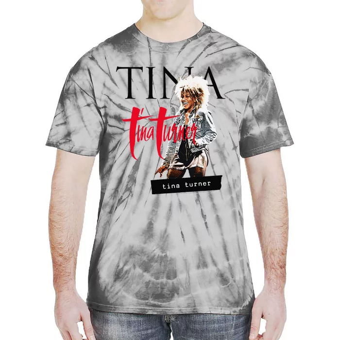 Tina Turner Multi Logo Photo Tie-Dye T-Shirt