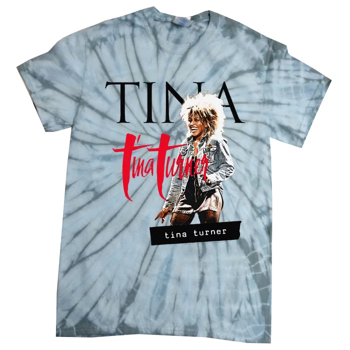 Tina Turner Multi Logo Photo Tie-Dye T-Shirt