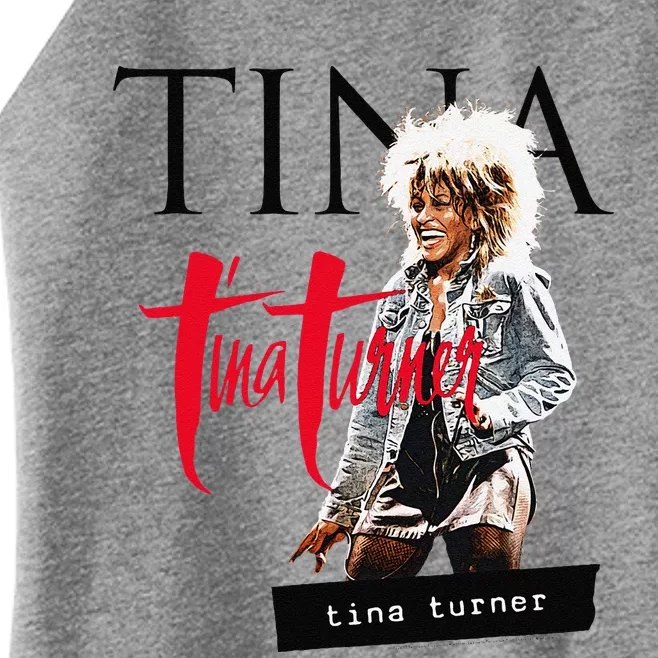 Tina Turner Multi Logo Photo Women’s Perfect Tri Rocker Tank