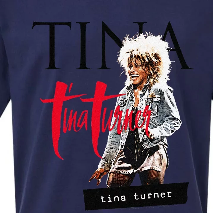 Tina Turner Multi Logo Photo Sueded Cloud Jersey T-Shirt