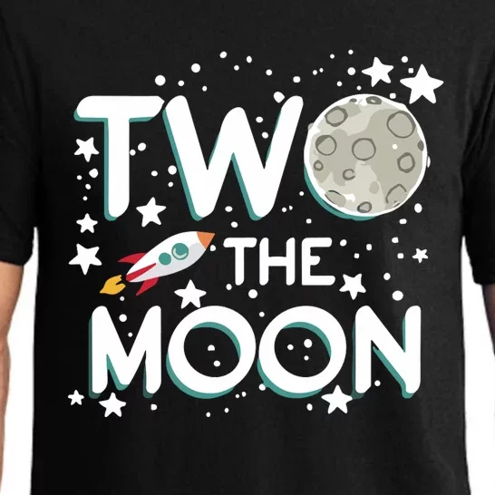 Two The Moon 2nd Birthday Gift For 2 Year Old Pajama Set