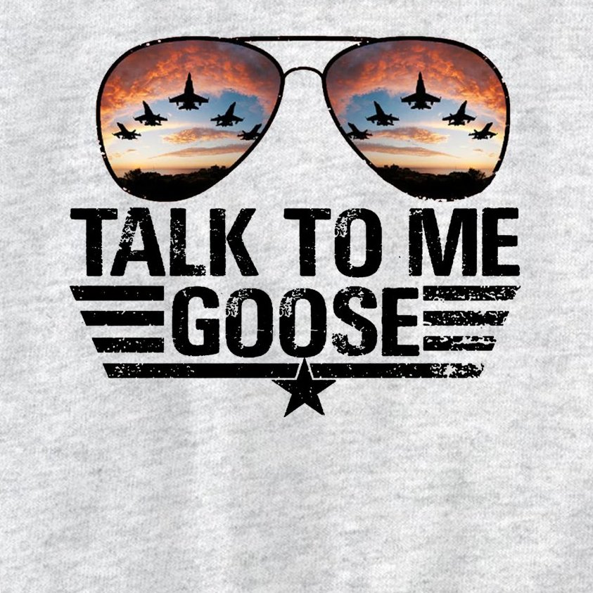 Talk To Me Goose Jet Fighter Sunglasses Kids Sweatshirt