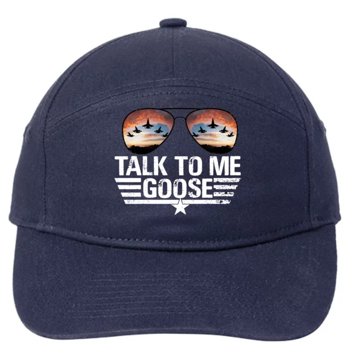 Talk To Me Goose Jet Fighter Sunglasses 7-Panel Snapback Hat