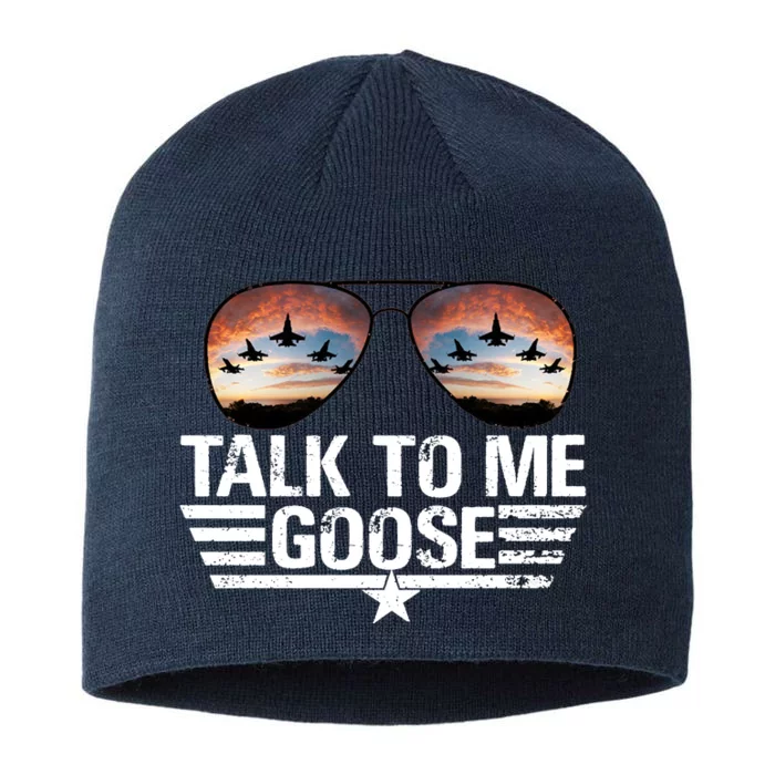 Talk To Me Goose Jet Fighter Sunglasses 8 1/2in Sustainable Knit Beanie