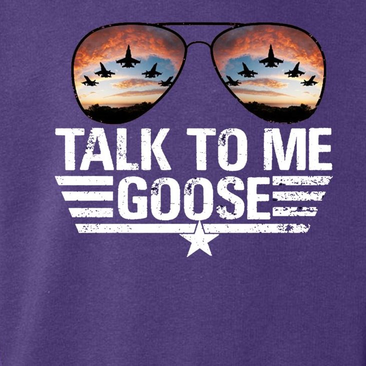 Talk To Me Goose Jet Fighter Sunglasses Toddler Hoodie