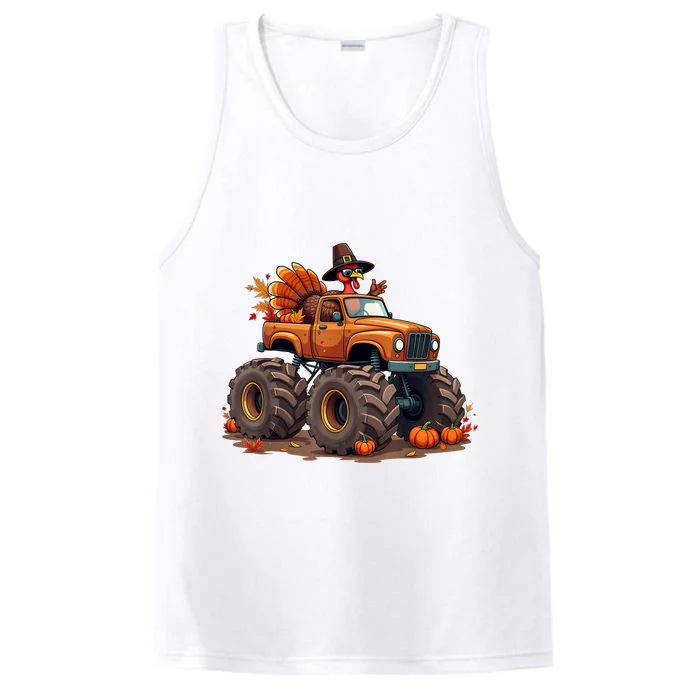 Thanksgiving Turkey Monster Truck Performance Tank