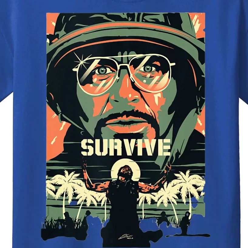 Tropic Thunder Movie Survive Funny Tank Top Kids T-Shirt