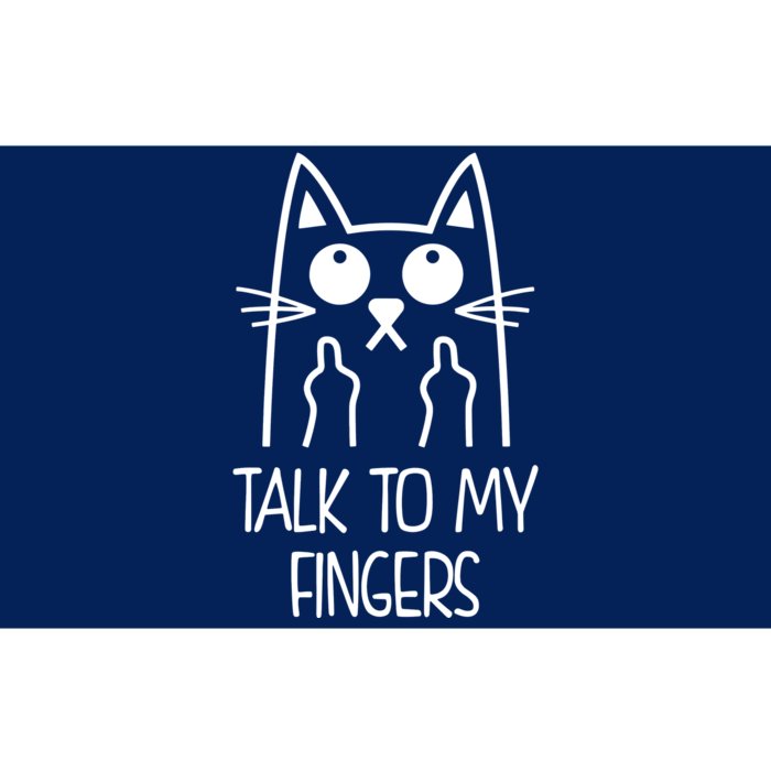 Talk To My Fingers Bumper Sticker