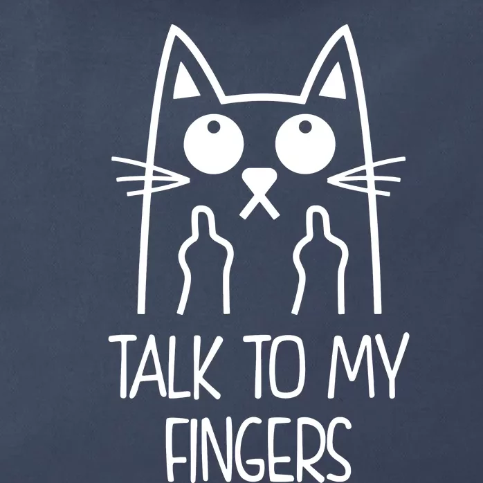 Talk To My Fingers Zip Tote Bag