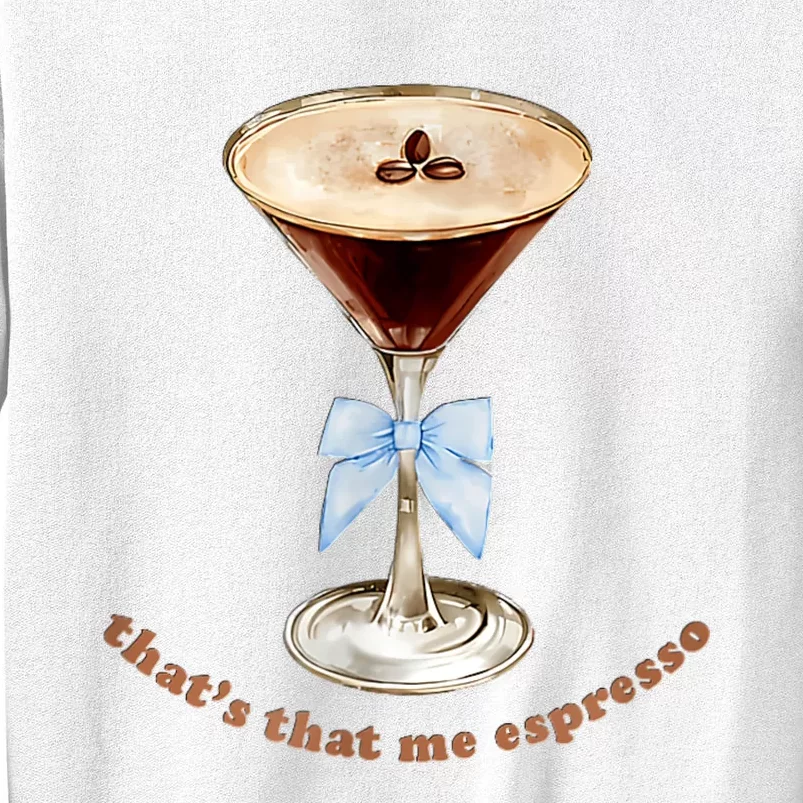 That’S That Me Espresso Espresso Martini Blue Bow Sweatshirt