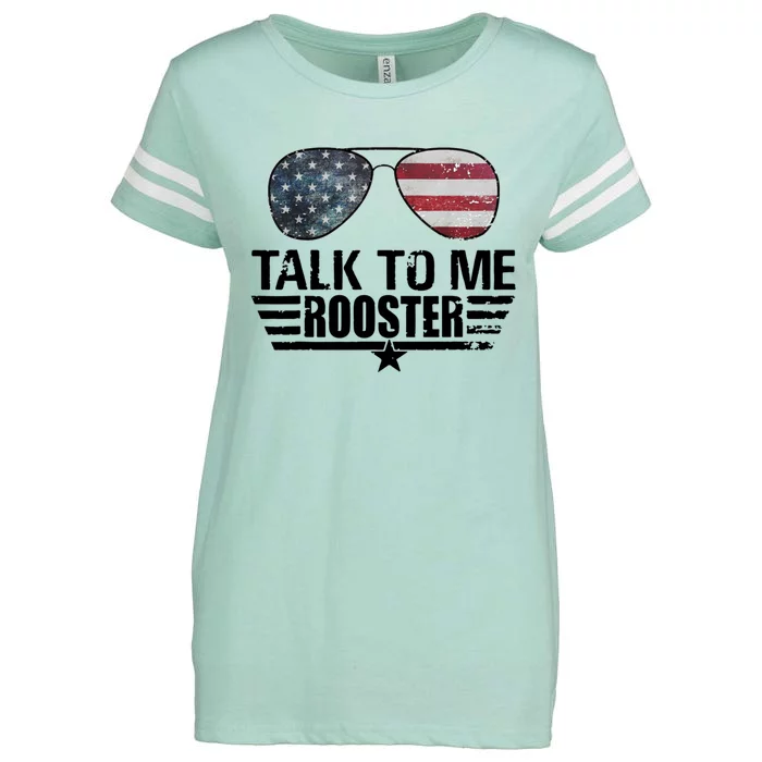 Talk To Me Rooster Funny. Enza Ladies Jersey Football T-Shirt