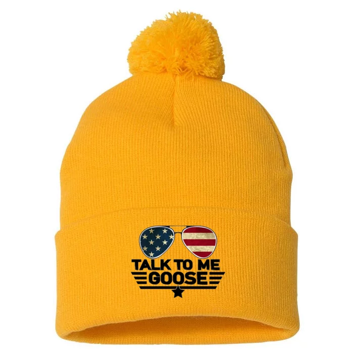 Talk To Me Goose Pom Pom 12in Knit Beanie