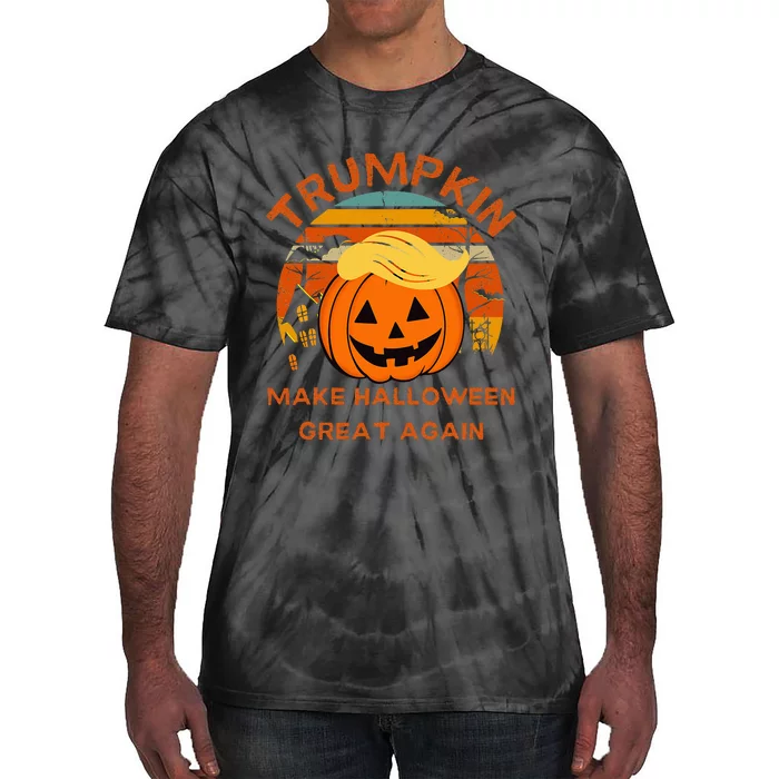 Trumkin Trump Make Halloween Great Again Tie-Dye T-Shirt