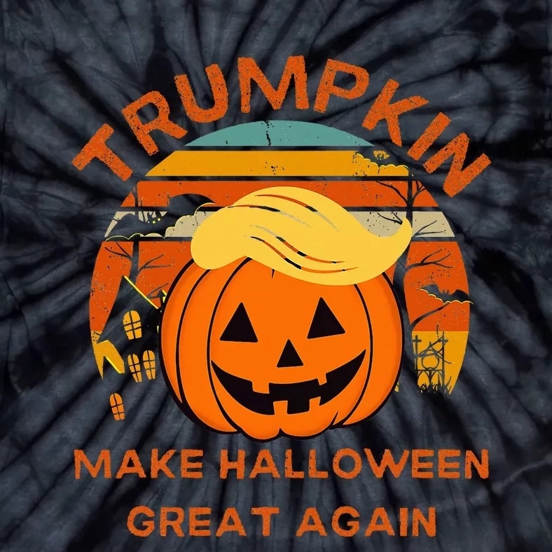 Trumkin Trump Make Halloween Great Again Tie-Dye T-Shirt