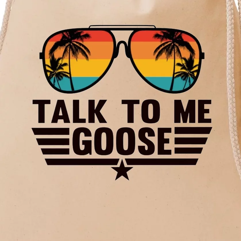 Talk To Me Goose Drawstring Bag