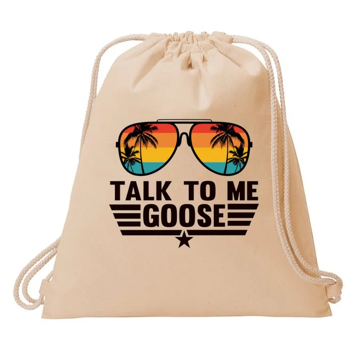 Talk To Me Goose Drawstring Bag