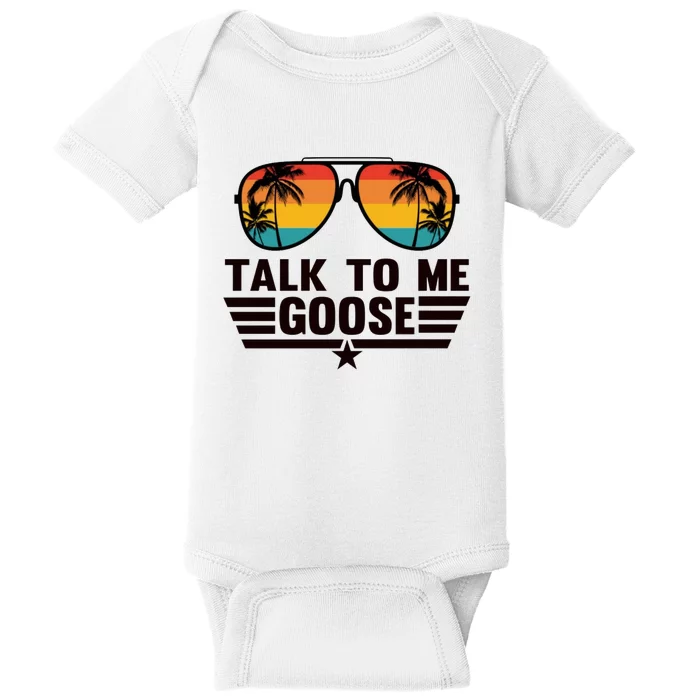 Talk To Me Goose Baby Bodysuit