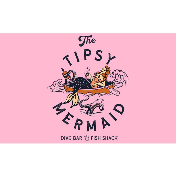 The Tipsy Mermaid Dive Bar & Fish Shack Vintage Pinup Art Bumper Sticker