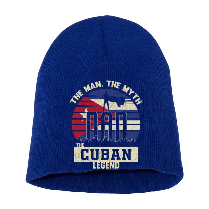 The The Myth The Cuban Legend Dad Gift Short Acrylic Beanie