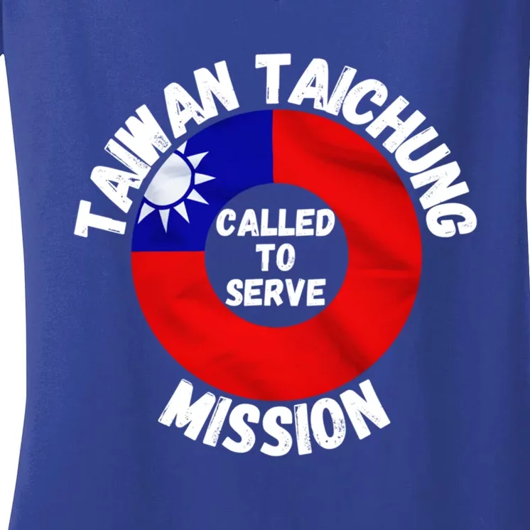 Taiwan Taichung Mission Lds Proud Mormon Missionary Cool Gift Women's V-Neck T-Shirt