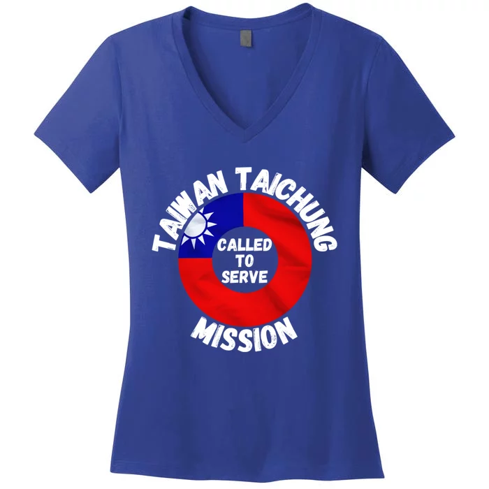 Taiwan Taichung Mission Lds Proud Mormon Missionary Cool Gift Women's V-Neck T-Shirt