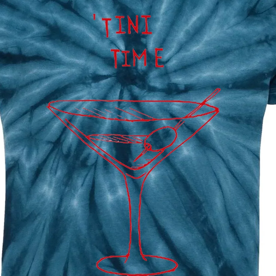 Tini Time Martini Lover Kids Tie-Dye T-Shirt